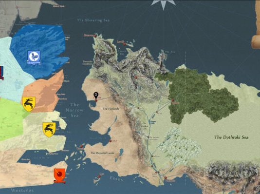 Harta pentru Game of Thrones