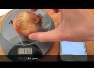 iPhone 6s pe post de cantar de bucatarie iPhone 6s pe post de cantar de bucatarie