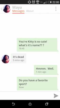 tinder conversation