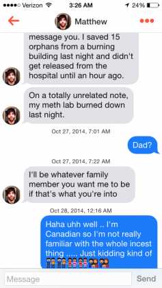 tinder conversation