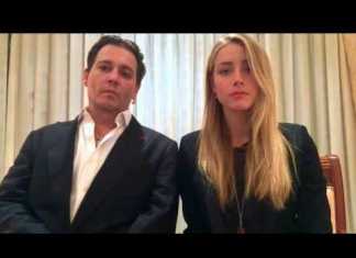 Clipul cu scuzele lui Johnny Depp si Amber Heard: hilar sau trist?