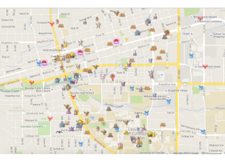 Pokemap : harta pentru pokemonii din apropiere